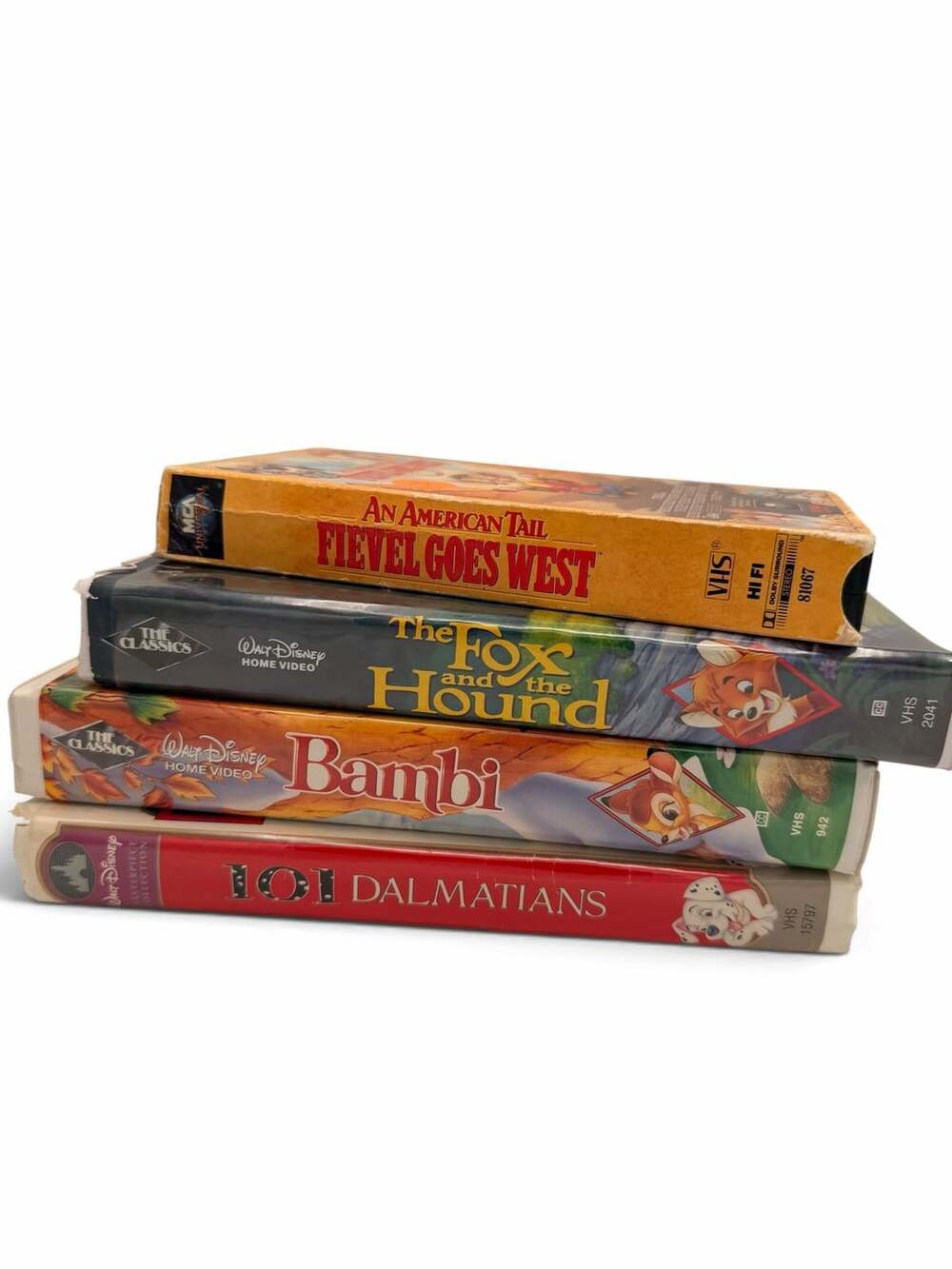 Vintage Disney And MCA VHS Lot Of 4 Classic Animated Movies